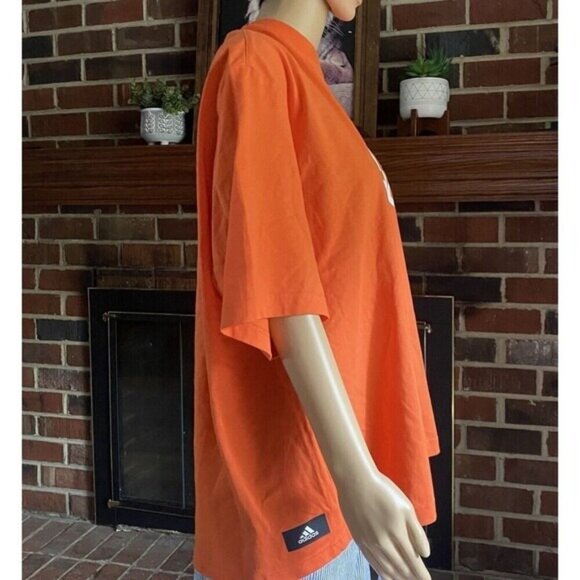 Adidas Womens Plus Size Multi Sports Short Sleeve Shorter Length T-Shirt M new - Picture 15 of 16